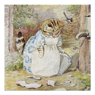 Póster A torta e o pano de beleza de Beatrix Potter