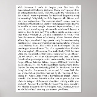 Poster a transcrição do cheio Steamed Hams