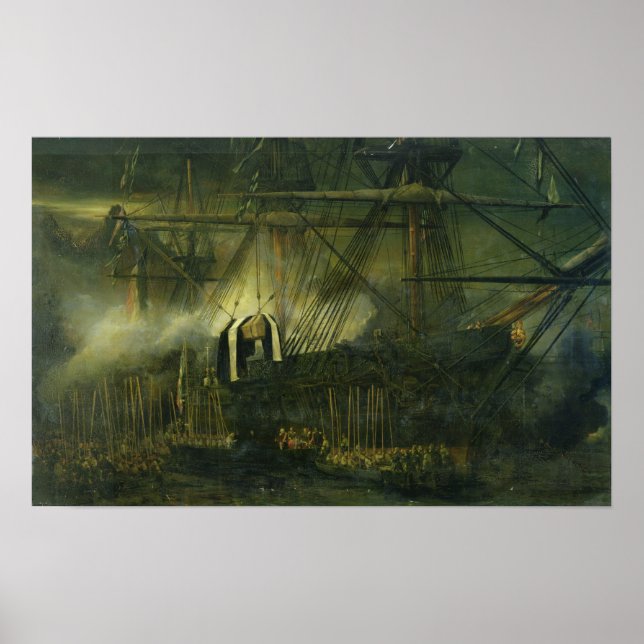 Poster A Transferência de Ashes Aboard de Napoleão (Frente)