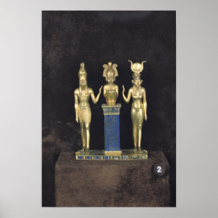 Poster A tríade de Osorkon II, reino de Osorkon II