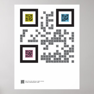 Póster A trindade no código de QR