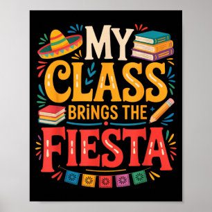 Poster A turma traz a festa professor divertido escola