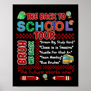 Poster A Turnê de Volta às Aulas Bruh Primeiro Dia de Aul