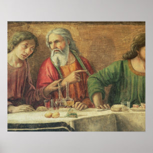 Poster A última ceia, 1480 (fresco) (detalhe de 61997) 2