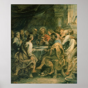 Póster A última ceia, c.1630-31