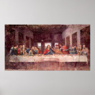 Póster A última ceia por Leonardo da Vinci, renascimento