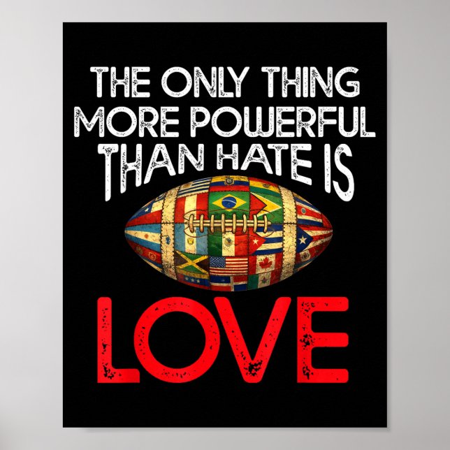 Poster A única coisa mais poderosa do que o ódio é o amor (Frente)