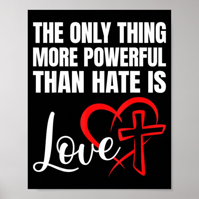 Poster A única coisa mais poderosa do que o ódio é o amor (Frente)