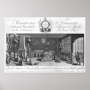 Póster A única fabricação em França de lâminas de barbear