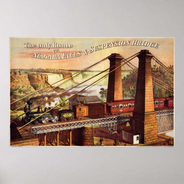 Póster A única rota via quedas de Niagara (Frente)