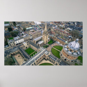 Poster A universidade de Oxford, Oxford, Reino Unido