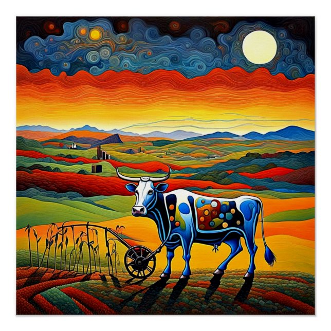 Póster A Vaca e o Arado (Frente)