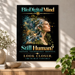 Poster A Variável Humana - Ainda Humano?  BioDigital Mind