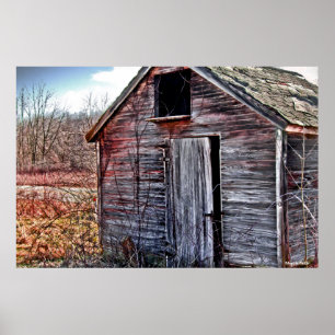 POSTER A VELHA BOMBA DE MADEIRA