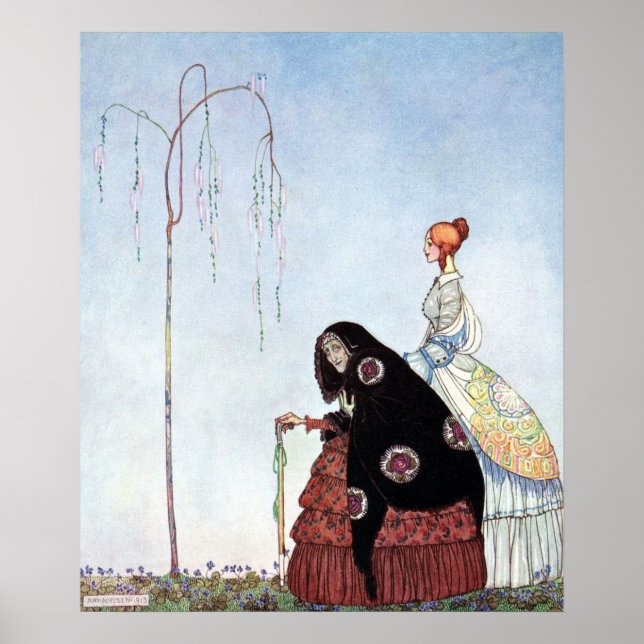 Póster A Velha Mulher de Kay Nielsen (Frente)