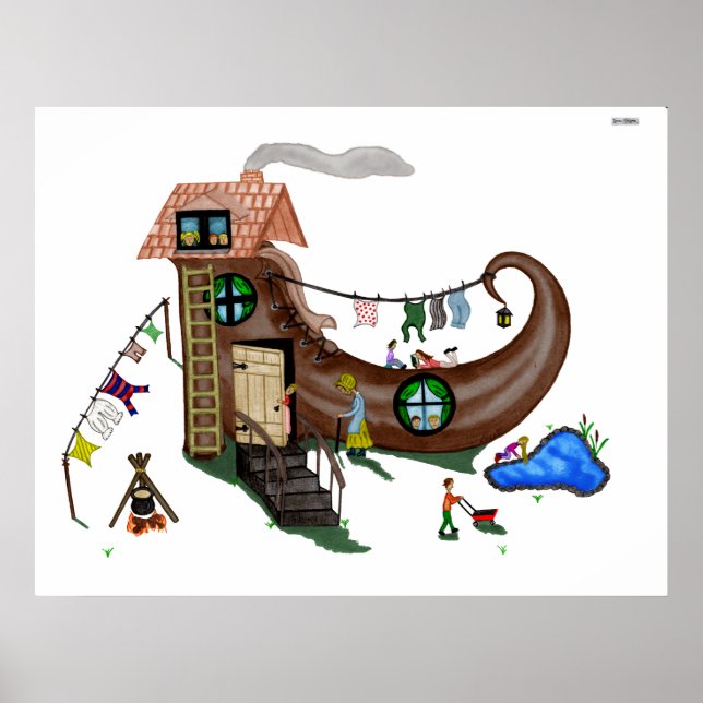 Póster A Velha na Sapata (Frente)