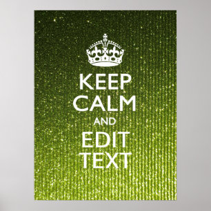 Póster A verde azeitona mantem a calma para ter seu texto