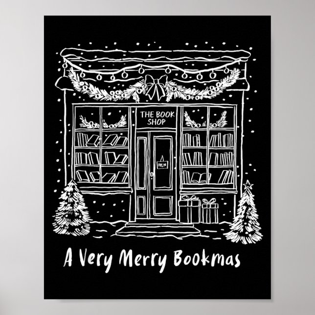 Poster A Very Merry Bookmas Cozy Christmas Bookstore Holi (Frente)