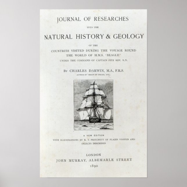 Póster A Viagem do Beagle (Frente)