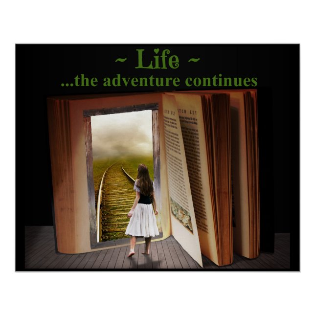 Póster A vida, a aventura continua (Frente)