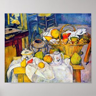 Poster A vida com Fruta, Paul Cezanne