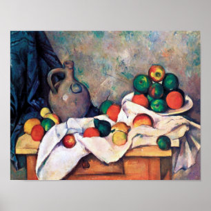 Poster A vida com Frutas, Paul Cezanne