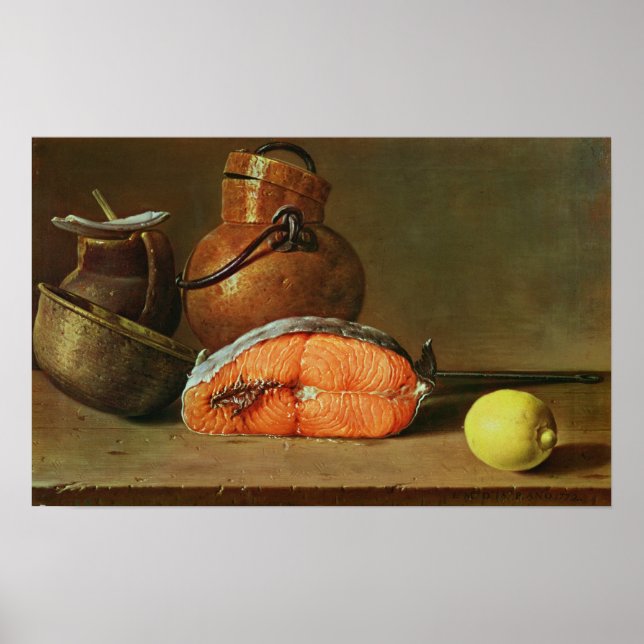 Poster A vida com um pedaço de salmão (Frente)