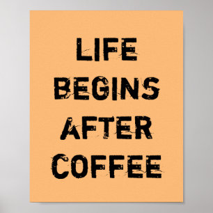 PÓSTER A VIDA COMEÇA APÓS O CAFÉ
