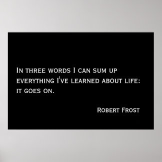 Poster A vida continua