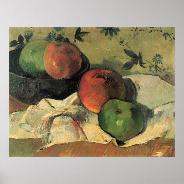 Póster "A vida de Eug � ne Henri Paul Gauguin" (Frente)