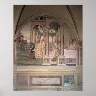 Póster A vida de St. Benedict (fresco) (detalhe) 3