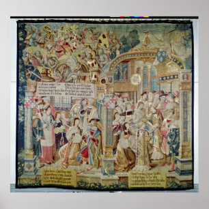 Póster A vida do bishop do St. Remigius de Reims