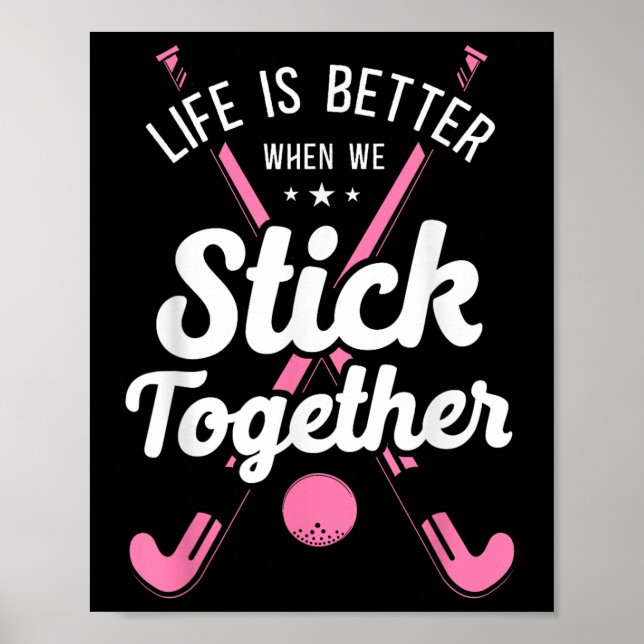 Poster A vida do hóquei de campo é melhor quando nos unim (Frente)