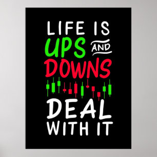 Poster A Vida Do Investidor Trader É Ups E Downs