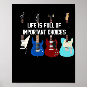 Poster A Vida Do Violão Elétrico É Cheio De Opções I
