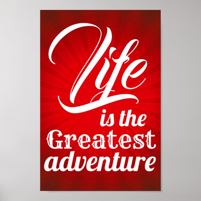 Póster A vida é a maior aventura (Frente)