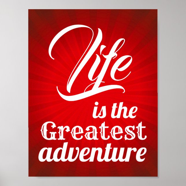 Póster A vida é a Maior Aventura (Frente)