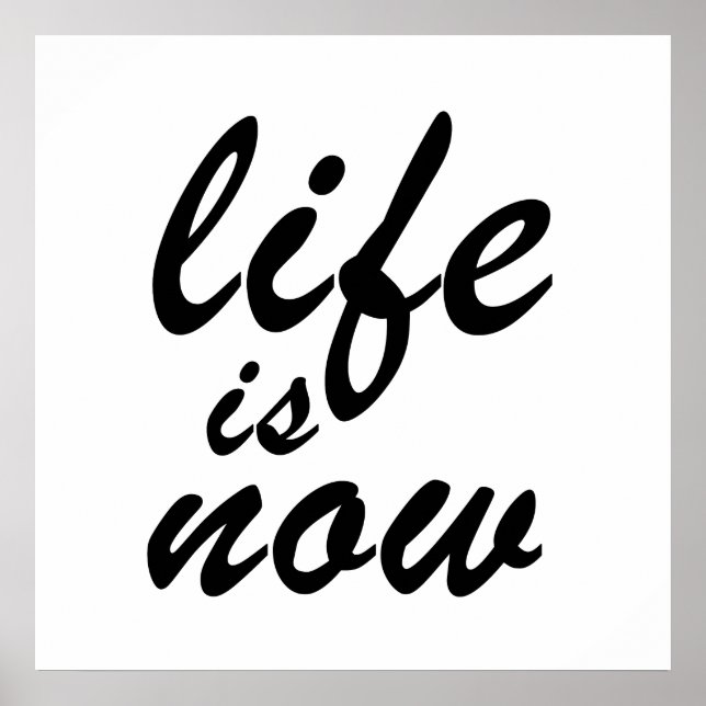 Poster A vida é agora (Frente)