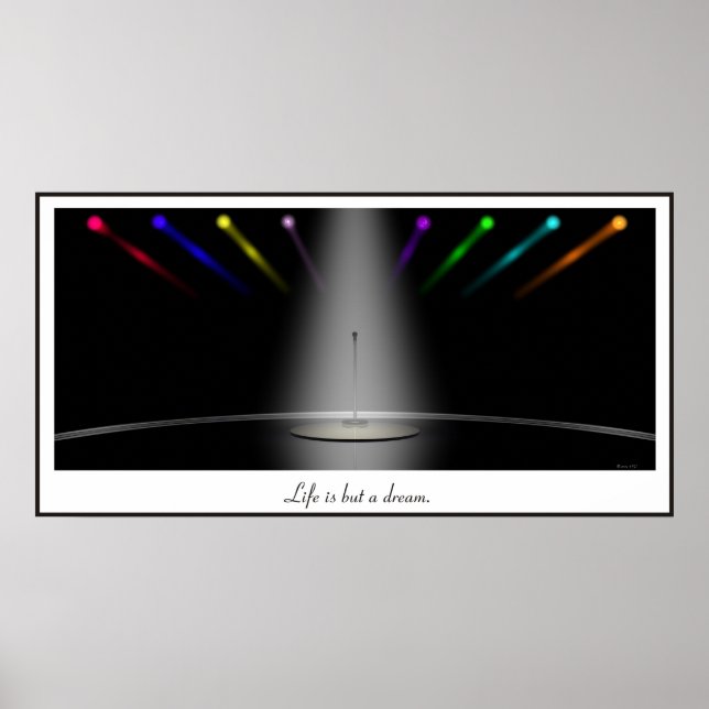 Poster A vida é apenas um sonho. (Frente)