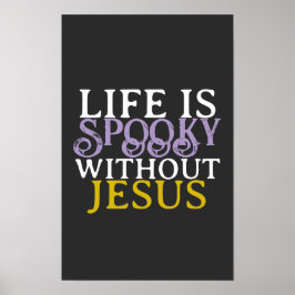 POSTER A VIDA É ASSOMBRADA SEM JESUS