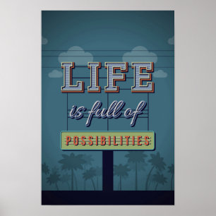 Póster A vida é cheio das possibilidades