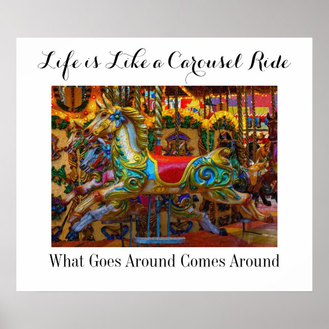 Poster "A vida é como um carrossel" - SRF (Frente)