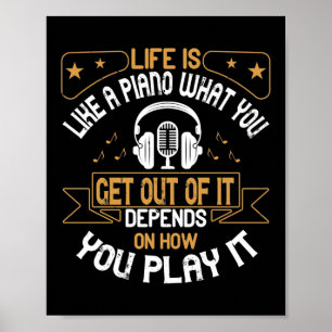 Poster A Vida É Como Um Piano