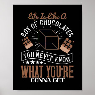 Poster A Vida É Como Uma Caixa De Chocolates