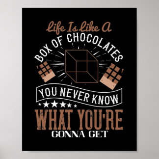 Poster A Vida É Como Uma Caixa De Chocolates
