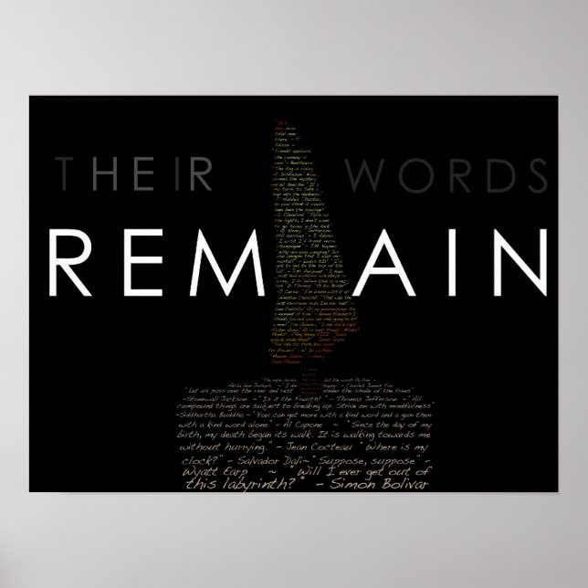 Poster A vida é efêmera (Frente)