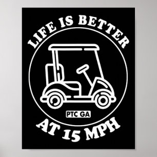 Poster A Vida É Melhor a 24 Km/h Caminho de Carrinho de G