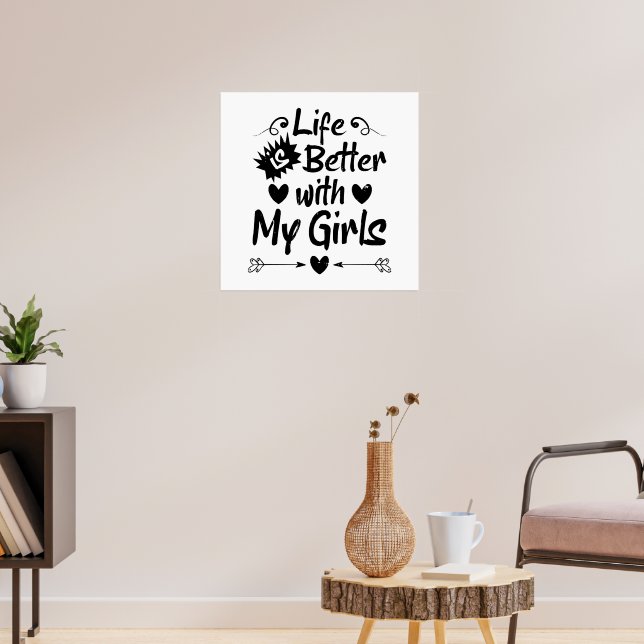 Poster A vida é melhor com minhas meninas (Sala de Estar 3)
