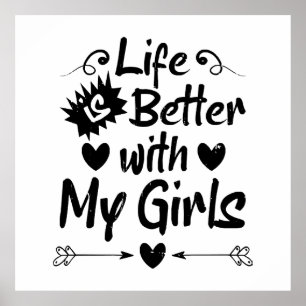 Poster A vida é melhor com minhas meninas