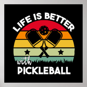 Poster A vida é melhor com o Pickleball